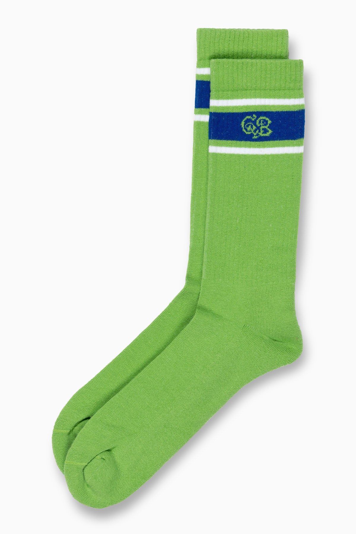 Retro Sock Double pack Green/Navy 42-46