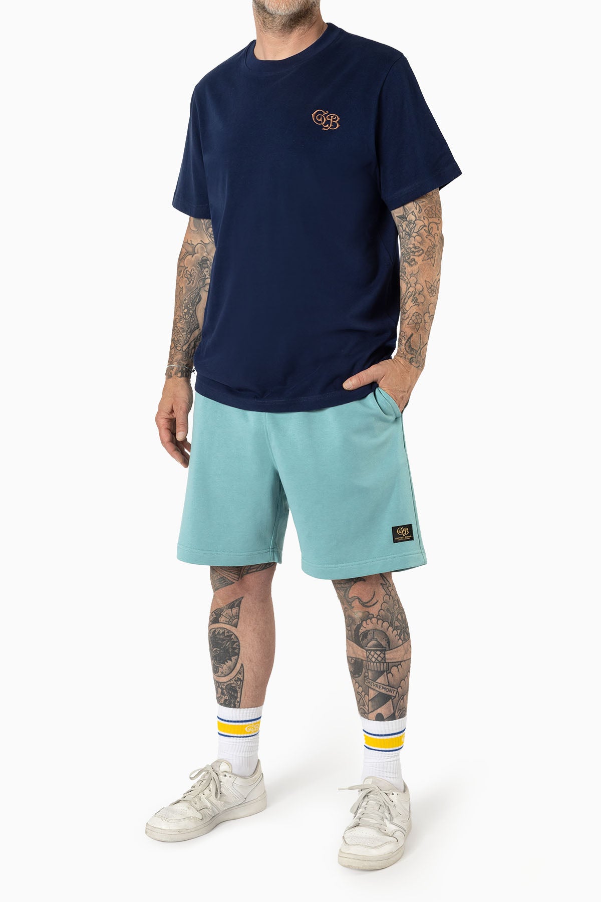 Relaxed Fit Navy / Gold GB embroidery