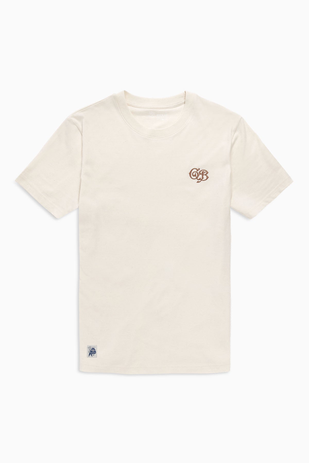 Relaxed Fit Ecru Natural / Gold GB embroidery