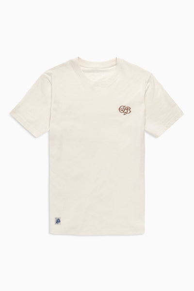 Relaxed Fit Ecru Natural / Gold GB embroidery