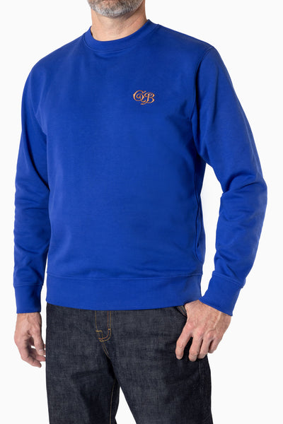 Sweater GB Logo  French Navy/ Gold embroidery