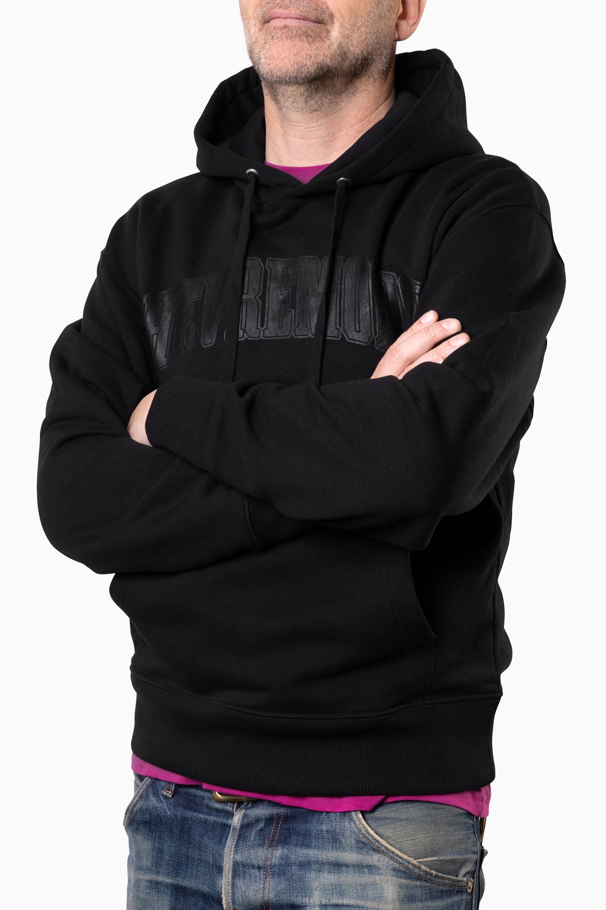 Oversized Hoodie Chevremont black on black