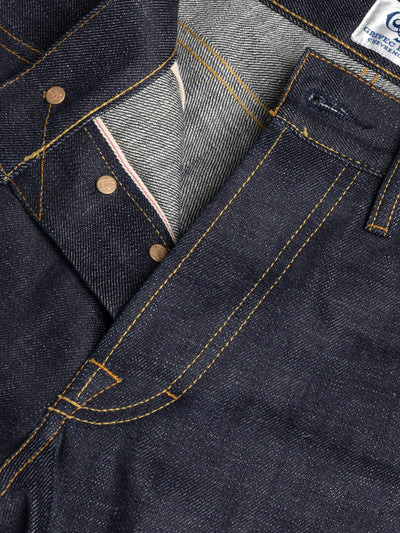 Cool Pete Comfort Stretch 13.5 oz Raw Japanese Pink Selvedge