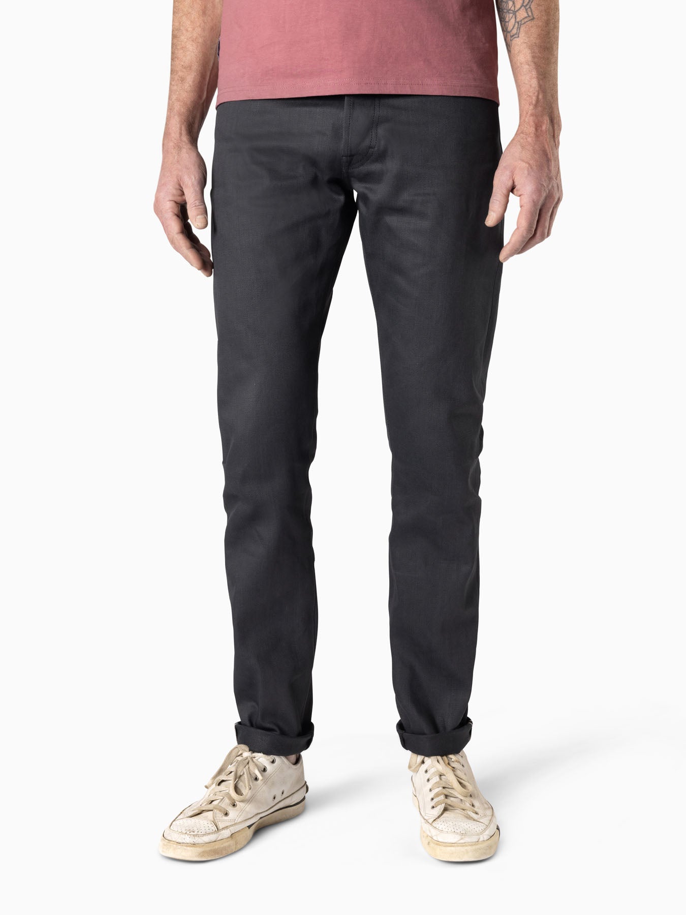 Hower Grey/Black- 13oz. Japanese Red Selvedge Comfort Stretch