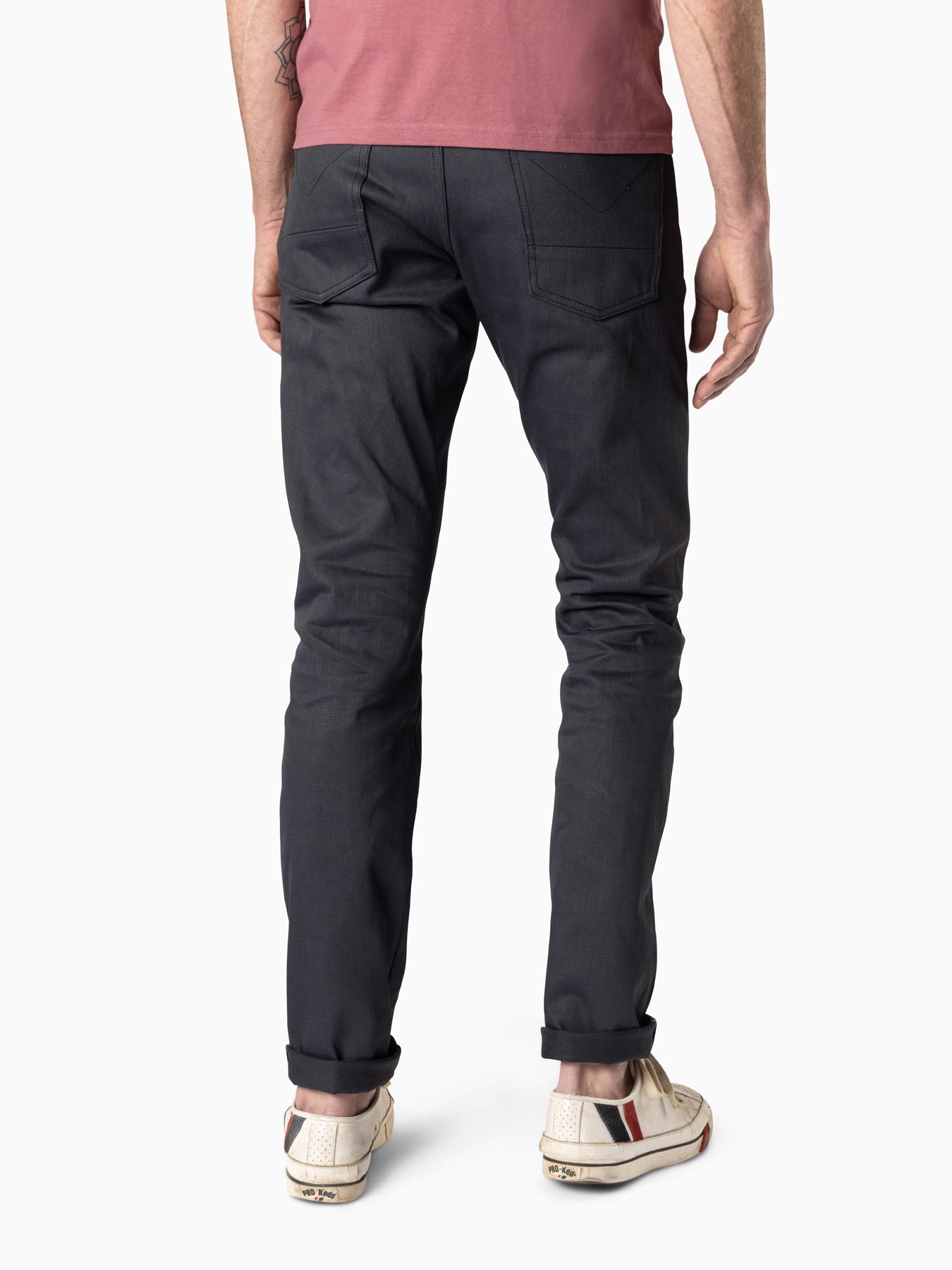 Hower Grey/Black- 13oz. Japanese Red Selvedge Comfort Stretch