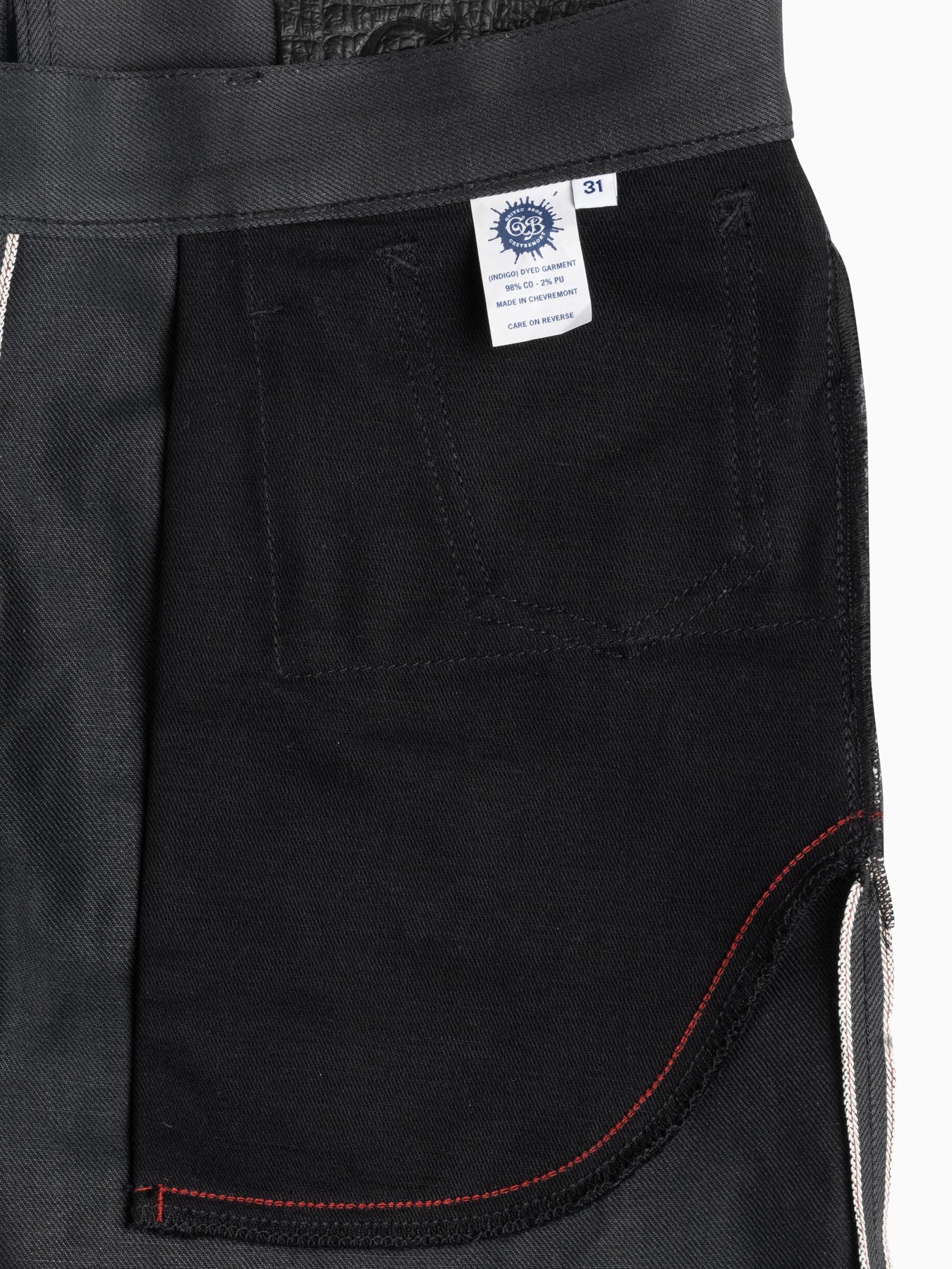 Hower Grey/Black- 13oz. Japanese Red Selvedge Comfort Stretch