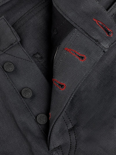 Hower Grey/Black- 13oz. Japanese Red Selvedge Comfort Stretch