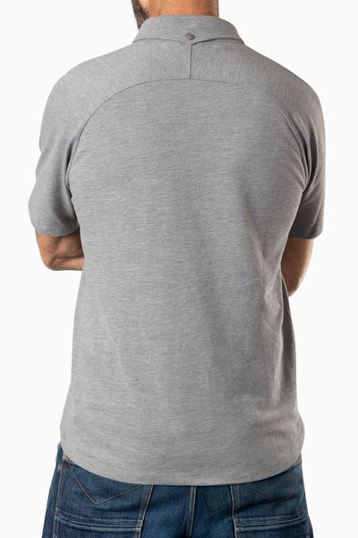 Polo Curved Grey Heather