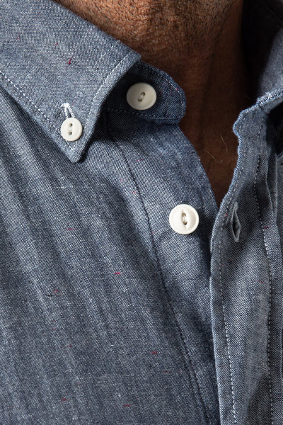 Worker-shirt Short Sleeve Chambray