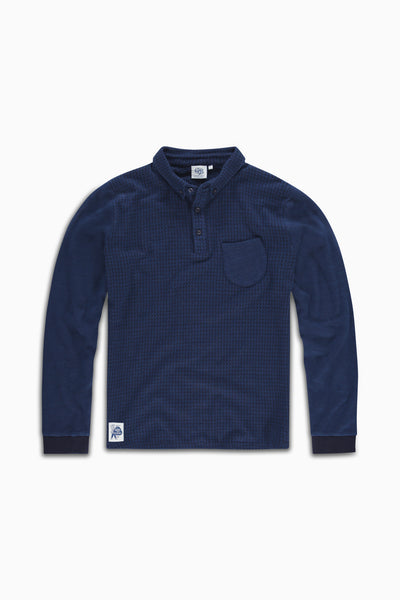 Polo Curved Jaquard Indigo Dyed