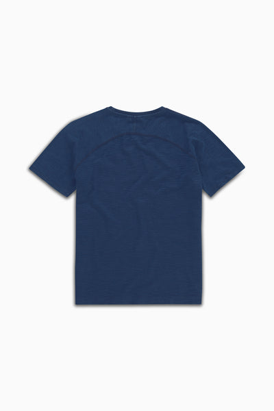 Curved Pocket Tee Light Indigo Dyed