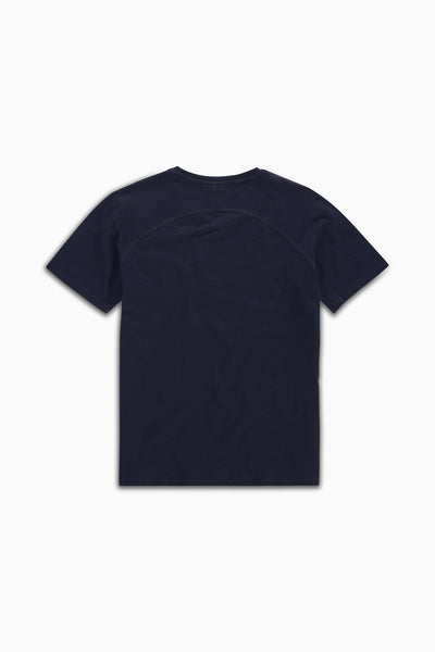 Curved Pocket Tee Dark Indigo Dyed