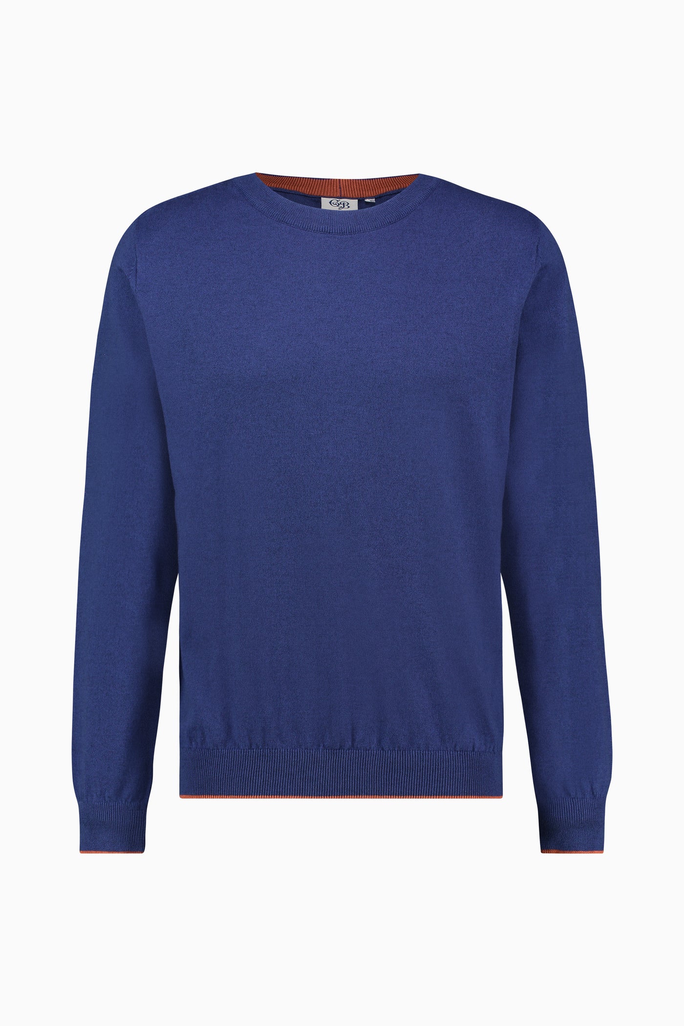 Curved Knit Blue Cotton/Cashmere