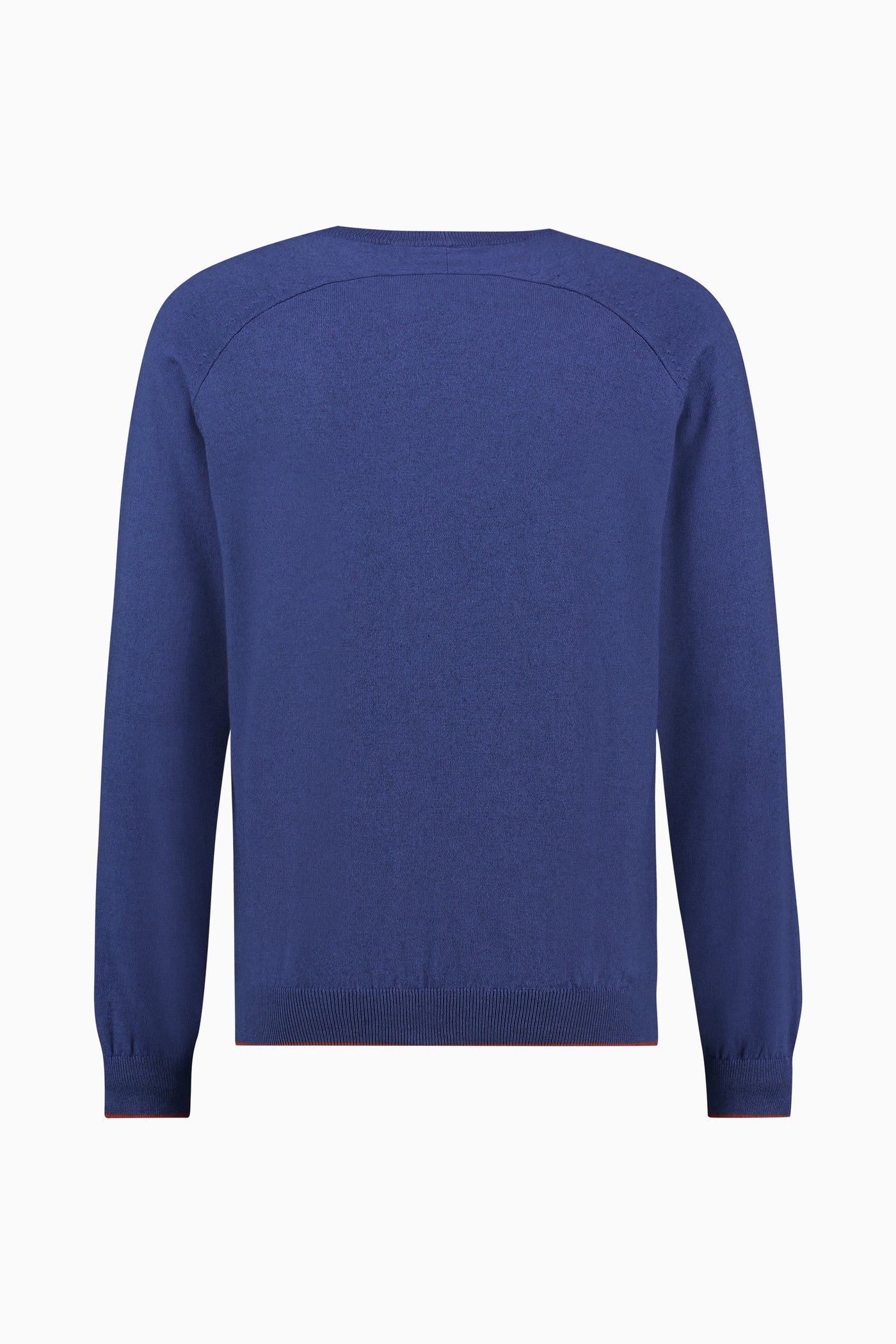 Curved Knit Blue Cotton/Cashmere