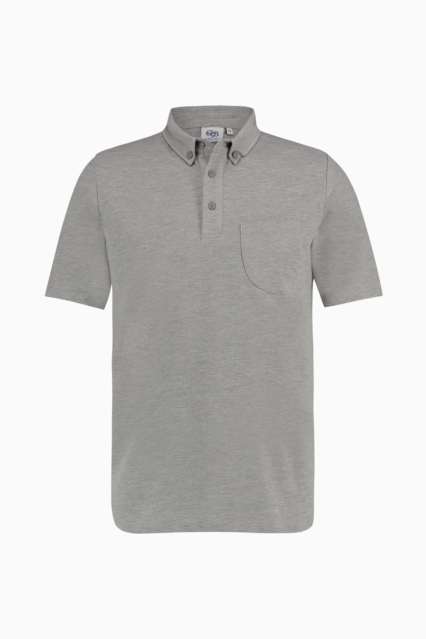 Polo Curved Grey Heather